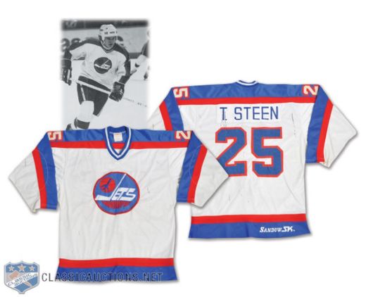 Wpg Jets Thomas Steen Game Worn 2016 Tim Hortons NHL Heritage Classic  Jersey - NHL Auctions