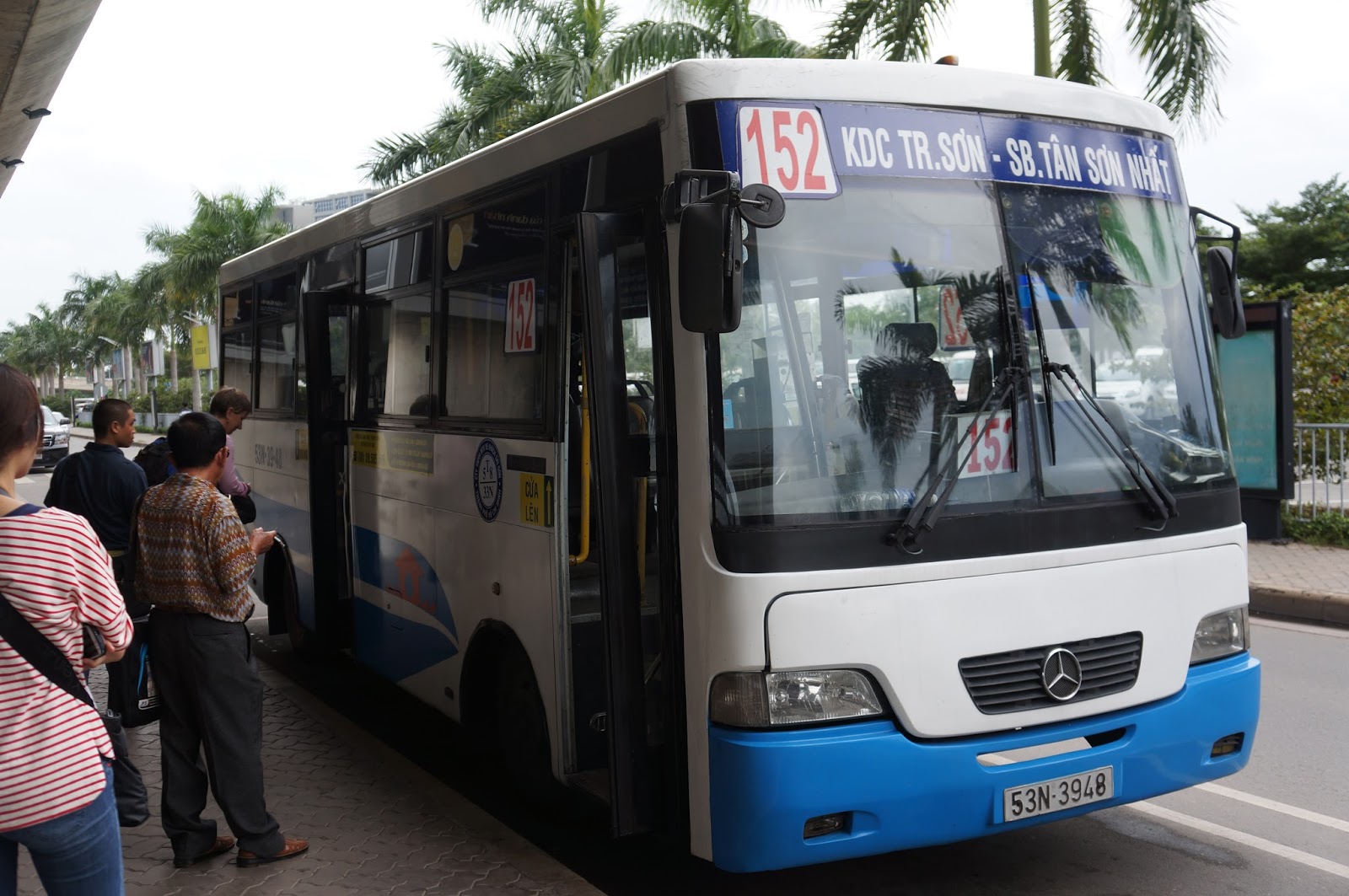 Taking bus number 152 to Ben Thanh