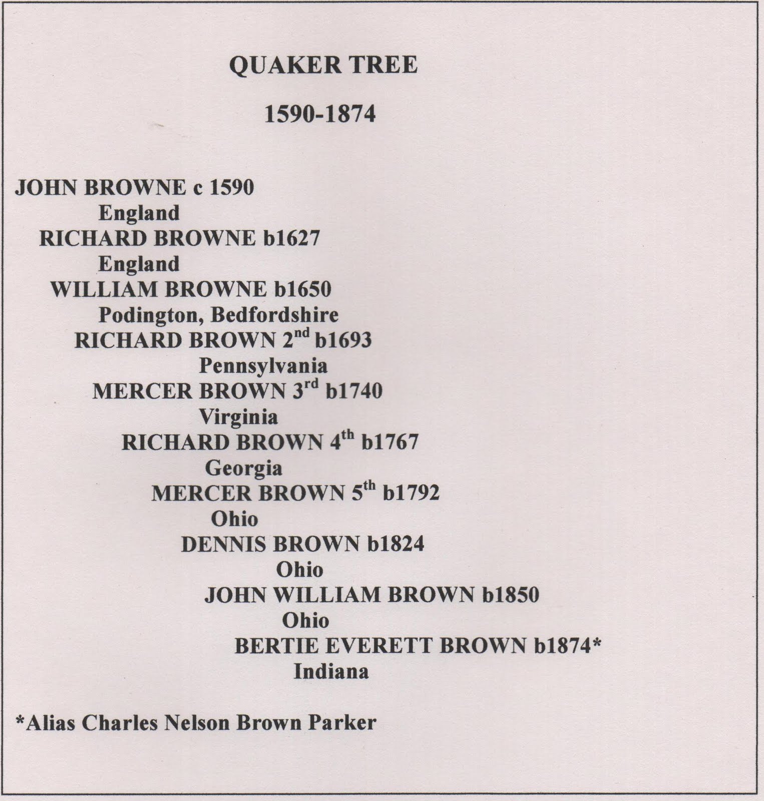 50 YEARS AROUND THE WORLD QUAKERS 4 MERCER BROWN THE HEADSTRONG