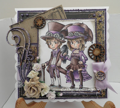 visible image stamps vintage steampunk character stamp