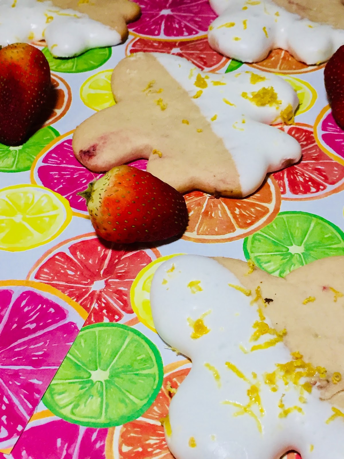 Strawberry Lemon Sugar Cookies