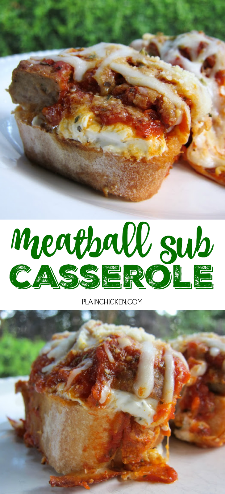 Meatball Sub Casserole Plain Chicken®