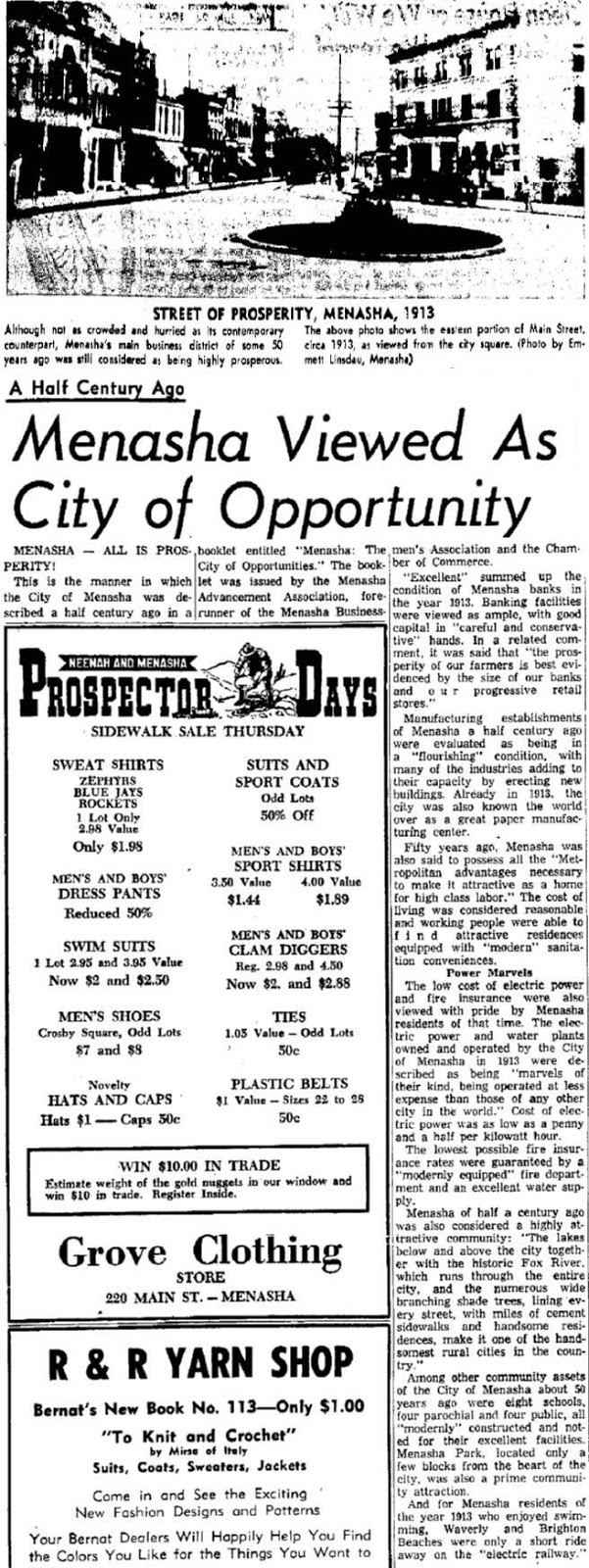 MENASHA City of Opportunity