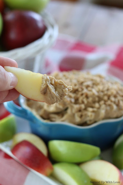 Easy Toffee Apple Dip recipe from Served Up With Love