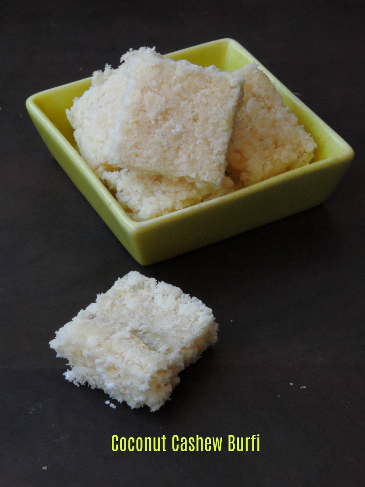 Vegan Coconut Cashew Burfi/Thenga Munthiri Burfi Cook N Click