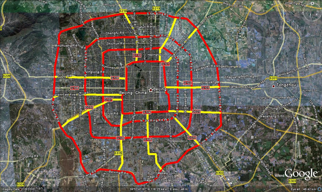 Кольцевая линия пекин. Кольцевые дороги Пекина. Кольцевая дорога в Пекине. Пятая Кольцевая автодорога Пекина. Пекин на карте.