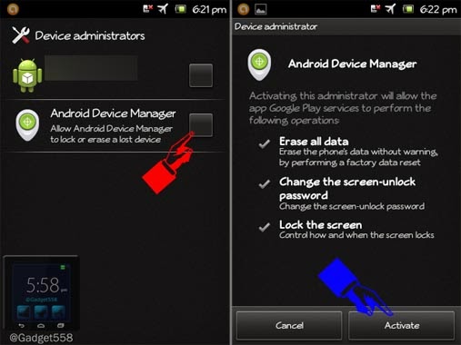 Mengaktifkan Android Device Manager Mengaktifkan Android Device Manager