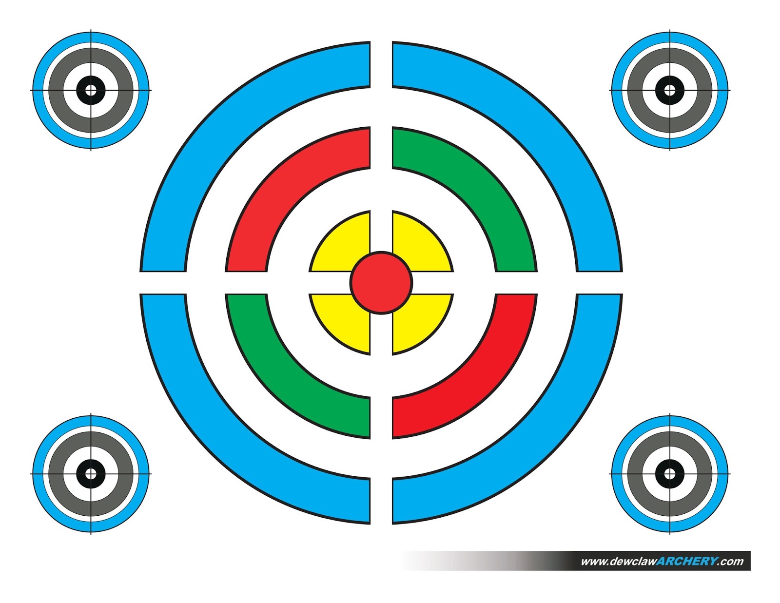 raspecatai i strelyai kruglye miseni 14 circle targets 14.