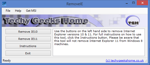 Remove Internet Explorer v3.4 Utility Released 1
