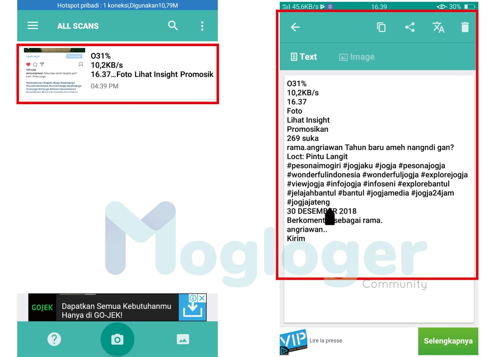 salin teks untuk di paste pada story dan postingan kamu