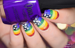 pride nails gay flag american simply nailogical rainbow corner tutorial simplynailogical