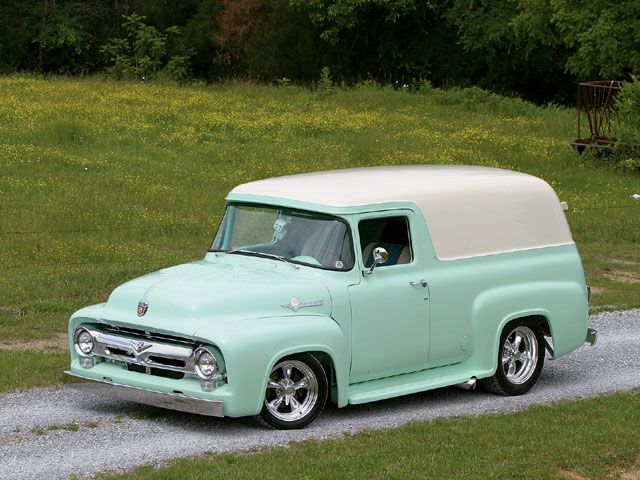 1956 ford f100 panel truck hot rod pictures - Hot Rod Cars