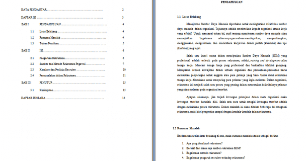 Contoh Makalah Manajemen Sumber Daya Manusia Tentang Rekruitmen Sdm Klik Info Net