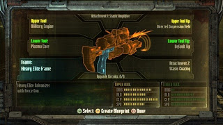 An example of the Craft Bench from Dead Space 3, where you construct your own weapons and mod them