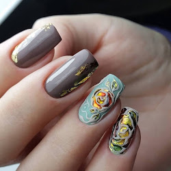 nail floral nails