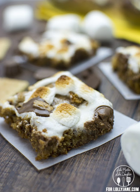 S'mores Peanut Butter Cookie Bar