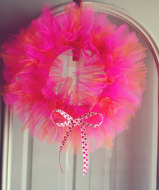 a champagne dream: Tulle Wreath for a Tutu Birthday Party