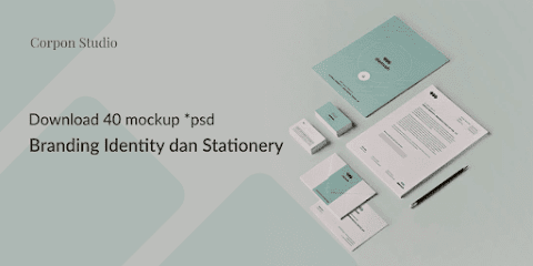 Download 40 Branding Identity dan Stationery Mockup Gratis
