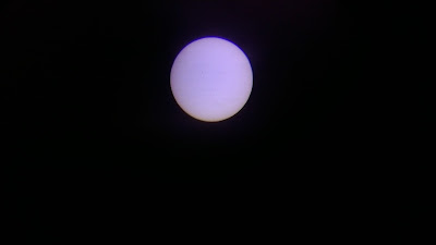 Sun, and Mercury, through the big binoculars