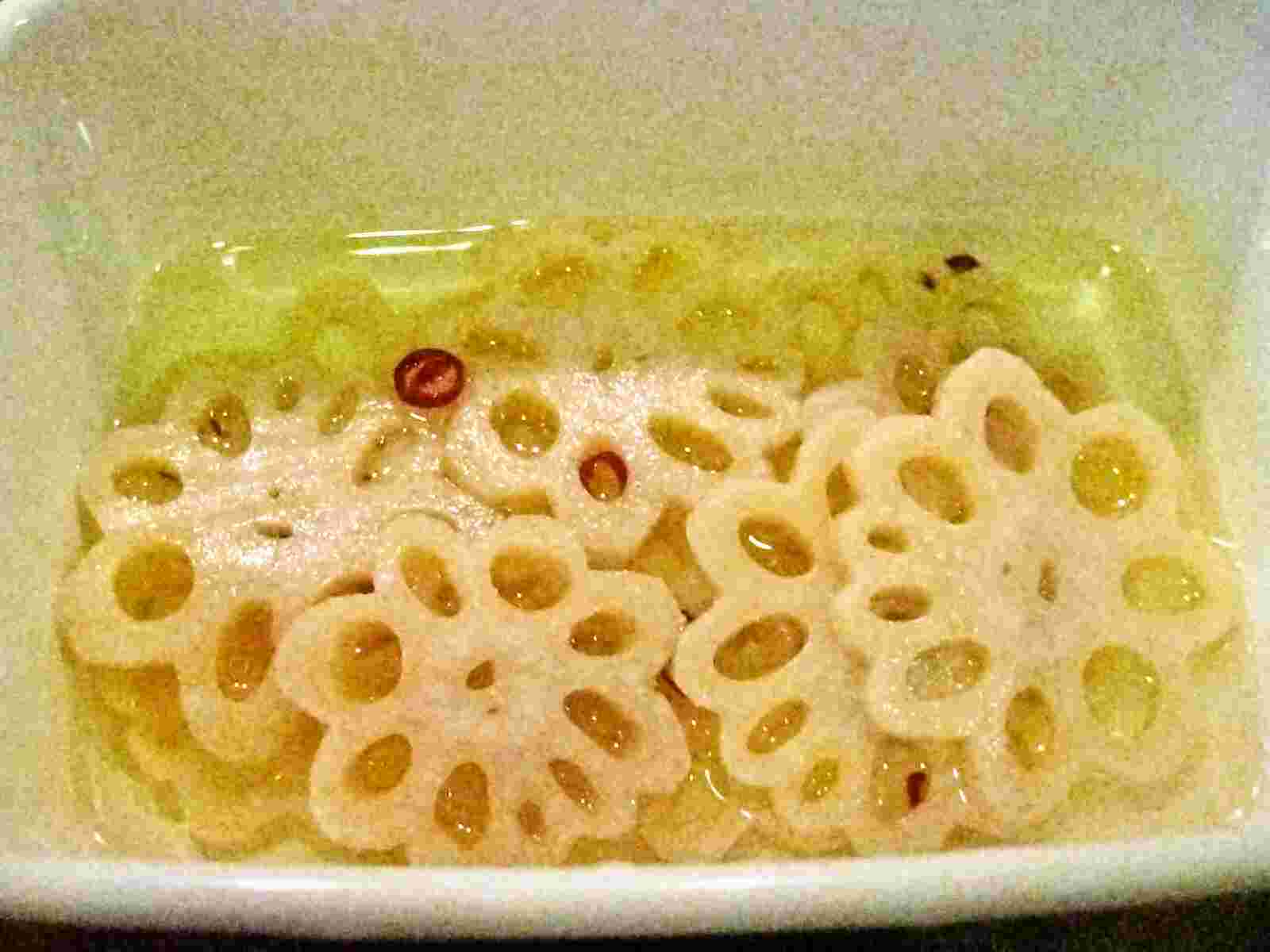 Recipes for Tom Surenkon / subasu / lotus root marinated in sweetened