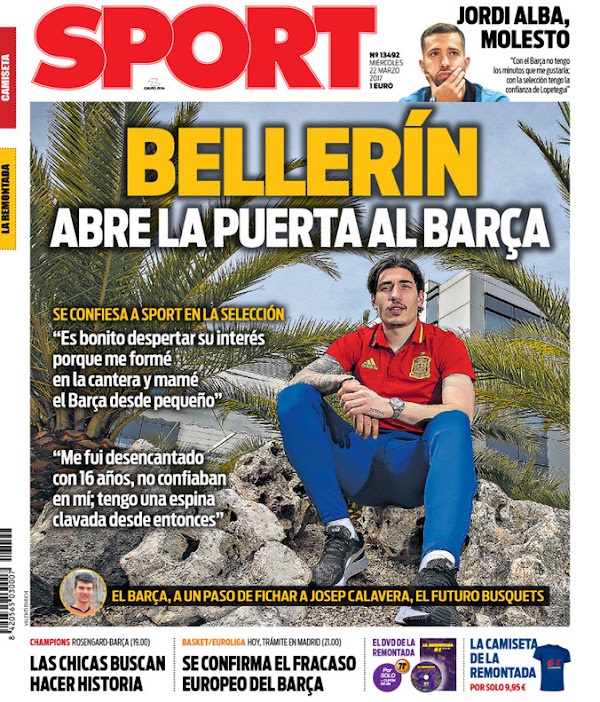 FC Barcelona, Sport: "Bellerín abre la puerta al Barça"
