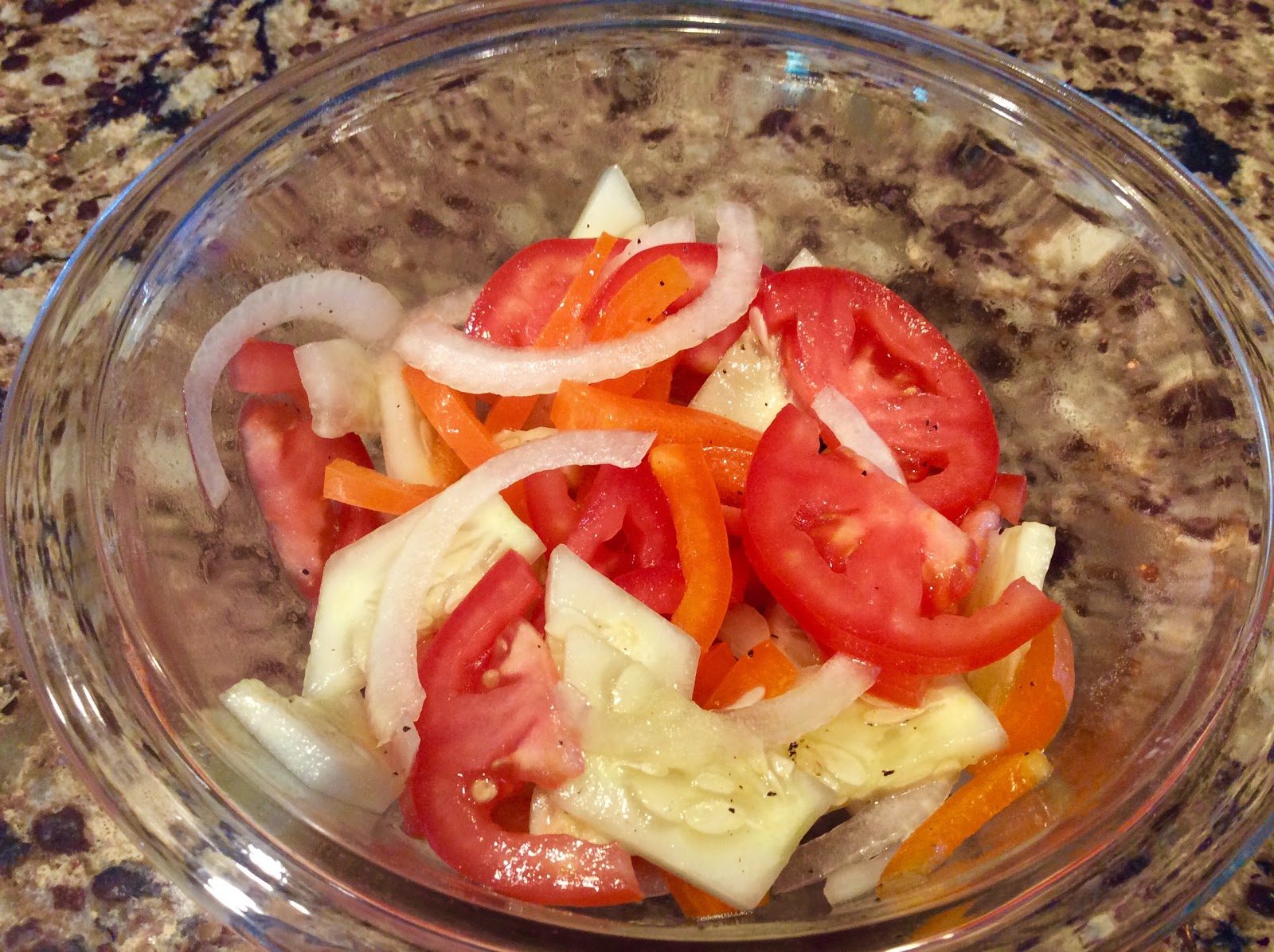 J Bird Baker Cold Tomato, Onion, Pepper & Cucumber Salad