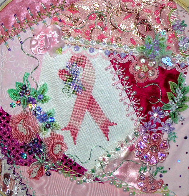 Kitty And Me Designs Pink Ribbon Purse Progress