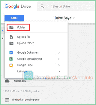 Cara Menyimpan File di Google Drive