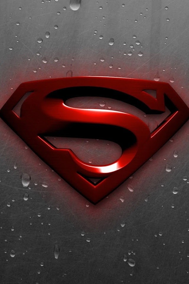   3D Red Superman Logo   Android Best Wallpaper