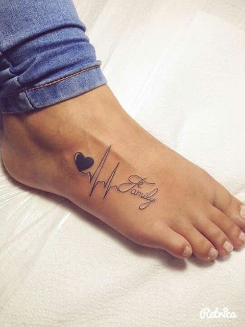 15 Lovely Family Tattoo Ideas Heartbeat Family Tattoos