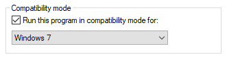 Gunakan Compability Mode
