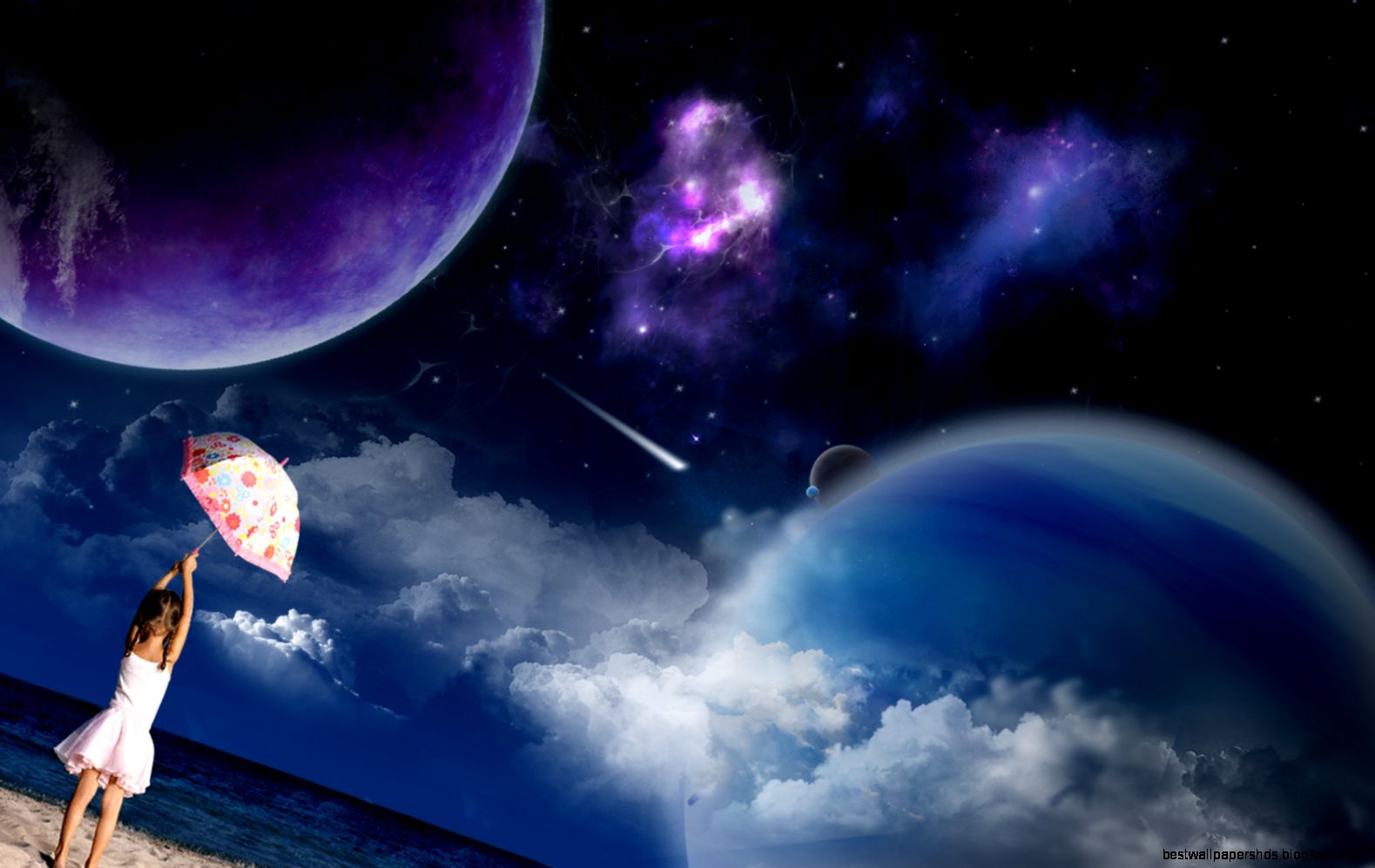 3D  Digital Art Space Scene HD Wallpapers and Backgrounds