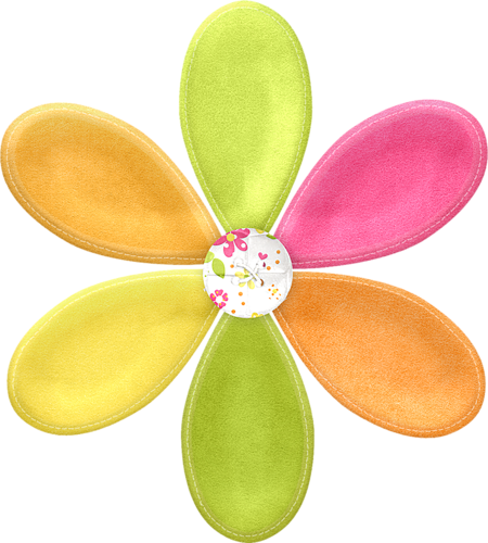 Flowers and Buttons of the Spring Easter Clip Art. - Oh My Fiesta! in