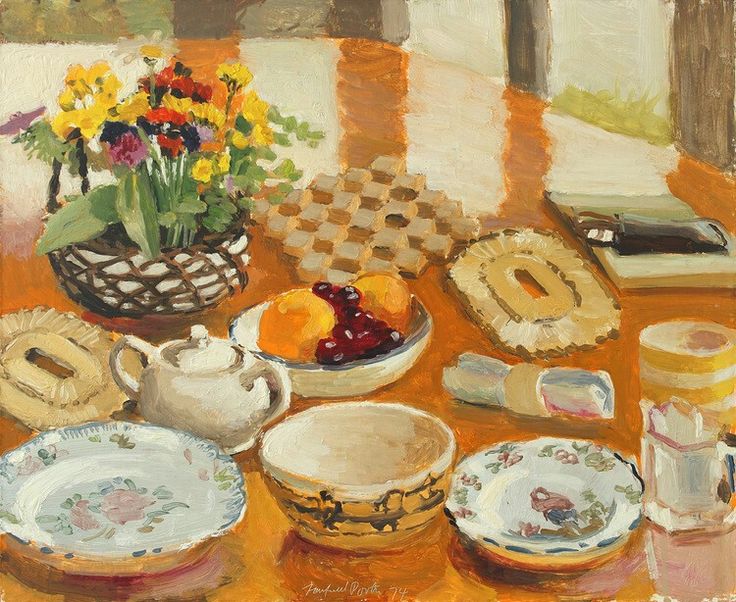 Fairfield Porter 1907 1975 Fruit And Dishes 1974
