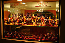 A shop in Geneva selling chocolate marmites - cauldrons - at the time of the festival of L'Escalade