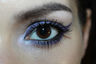blue purple shimmery winged eyeliner sugarpill