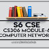 Note for CS306 Computer Networks Module-6 | S6 CSE
