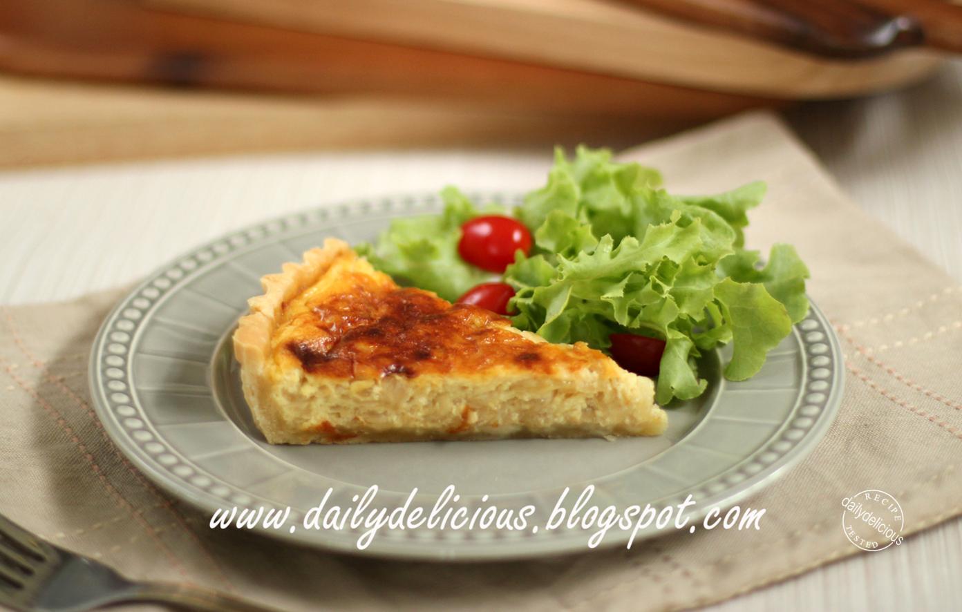 dailydelicious Caramelized Onion Quiche Delicious breakfast quiche