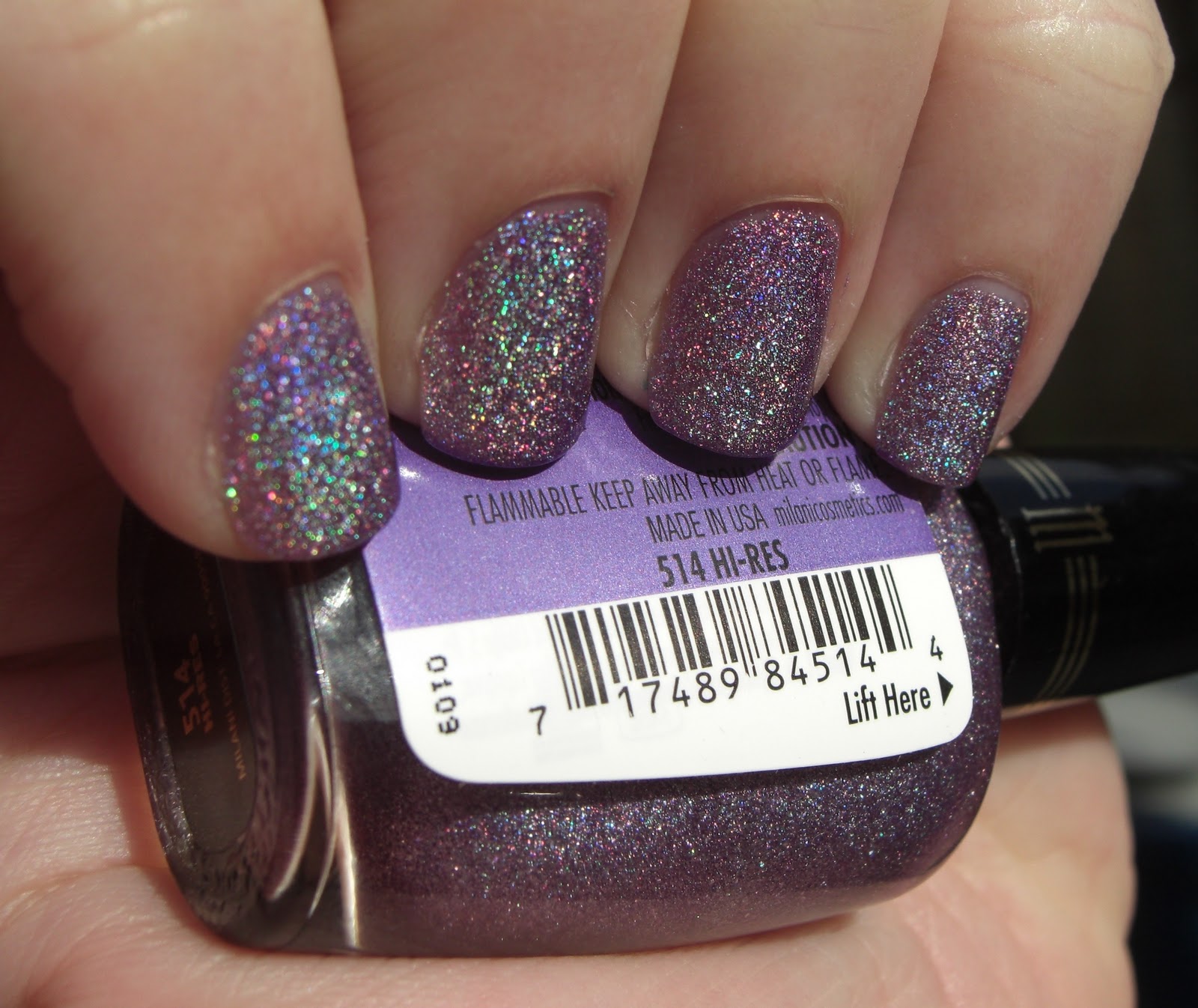 glitter obsession: Milani 3D Holographic Swatches + Review