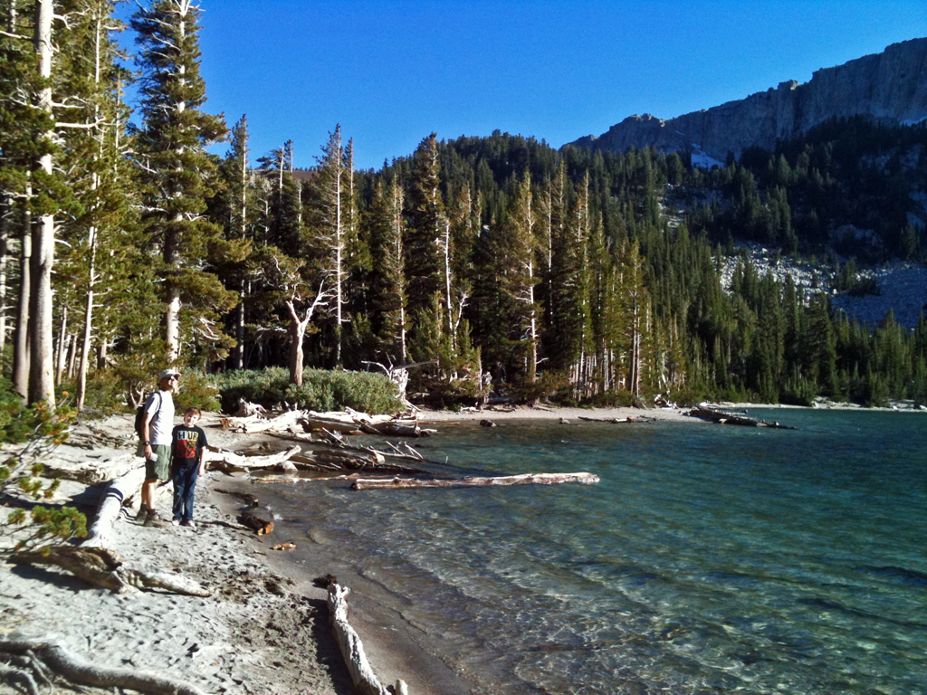 Open Air and Sunshine Beautiful Beaches at McLeod Lake Mammoth Lakes, CA