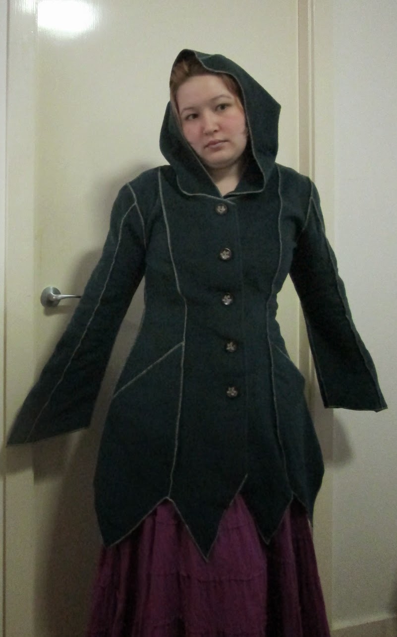 Crow Faery Laura: Elf Coat from Euphoric Garments