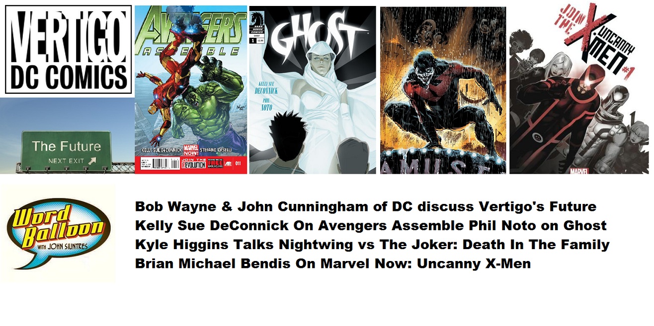 Wayne and Cunningham on Vertigo's Future Kyle Higgins, Kelly Sue DeConnick & Phil Noto, and Brian M Bendis