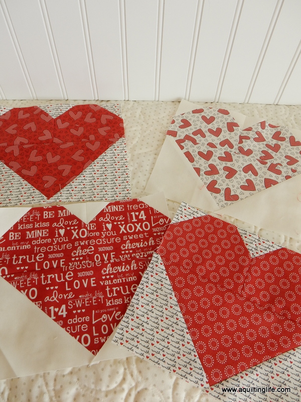 Heart Quilt Blocks A Quilting Life a quilt blog