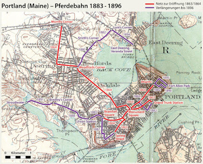 Portland Maine Gis Maps Map Of The Week: Tramways Of Portland, Maine