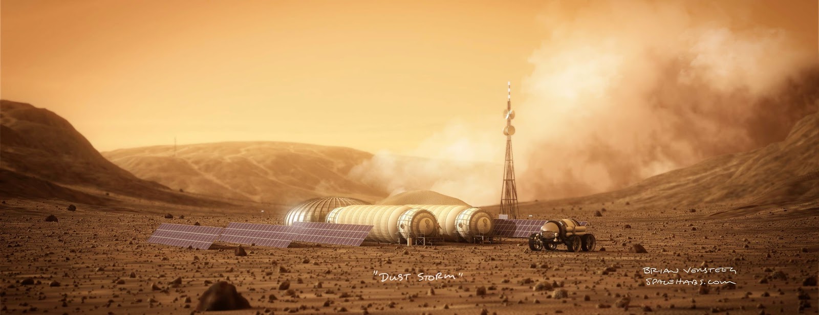 Mars base by Bryan Versteeg | human Mars