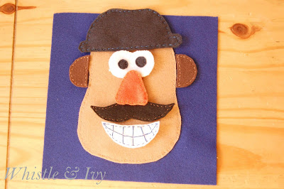 Mr. Potato Head Quiet Book Page - Whistle and Ivy
