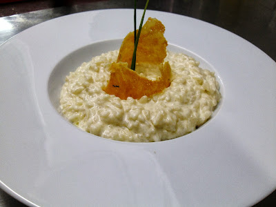 Risotto cuatro quesos.