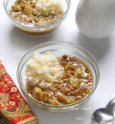 bubur siram pisang hijau kacang ketan kukus saya hasilnya bilang pake posting bahwa inilah ijo kemarin mau seperti cooker pressure