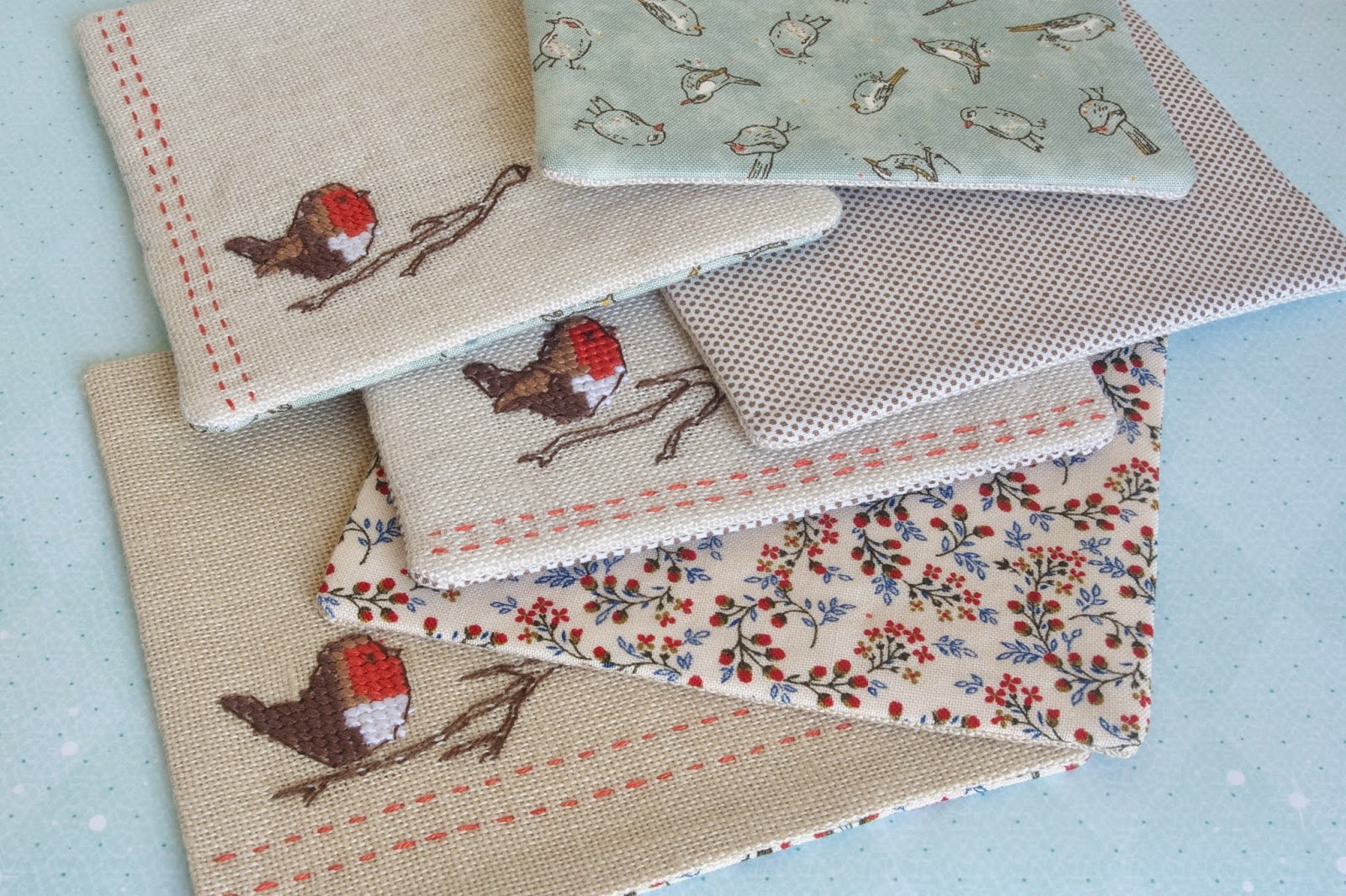 Stitching Notes CrossStitch Linen Coasters