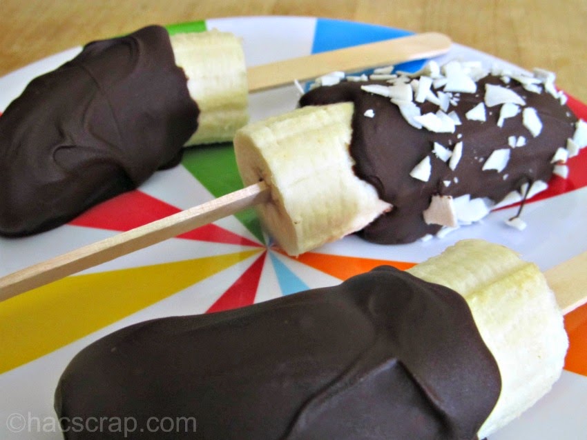 Completed Frozen Chocolate Covered Bananas